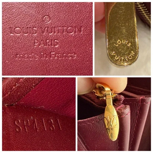 Louis Vuitton Vernis Amarante Patent Leather Zip Around Wallet - Picture 11 of 14